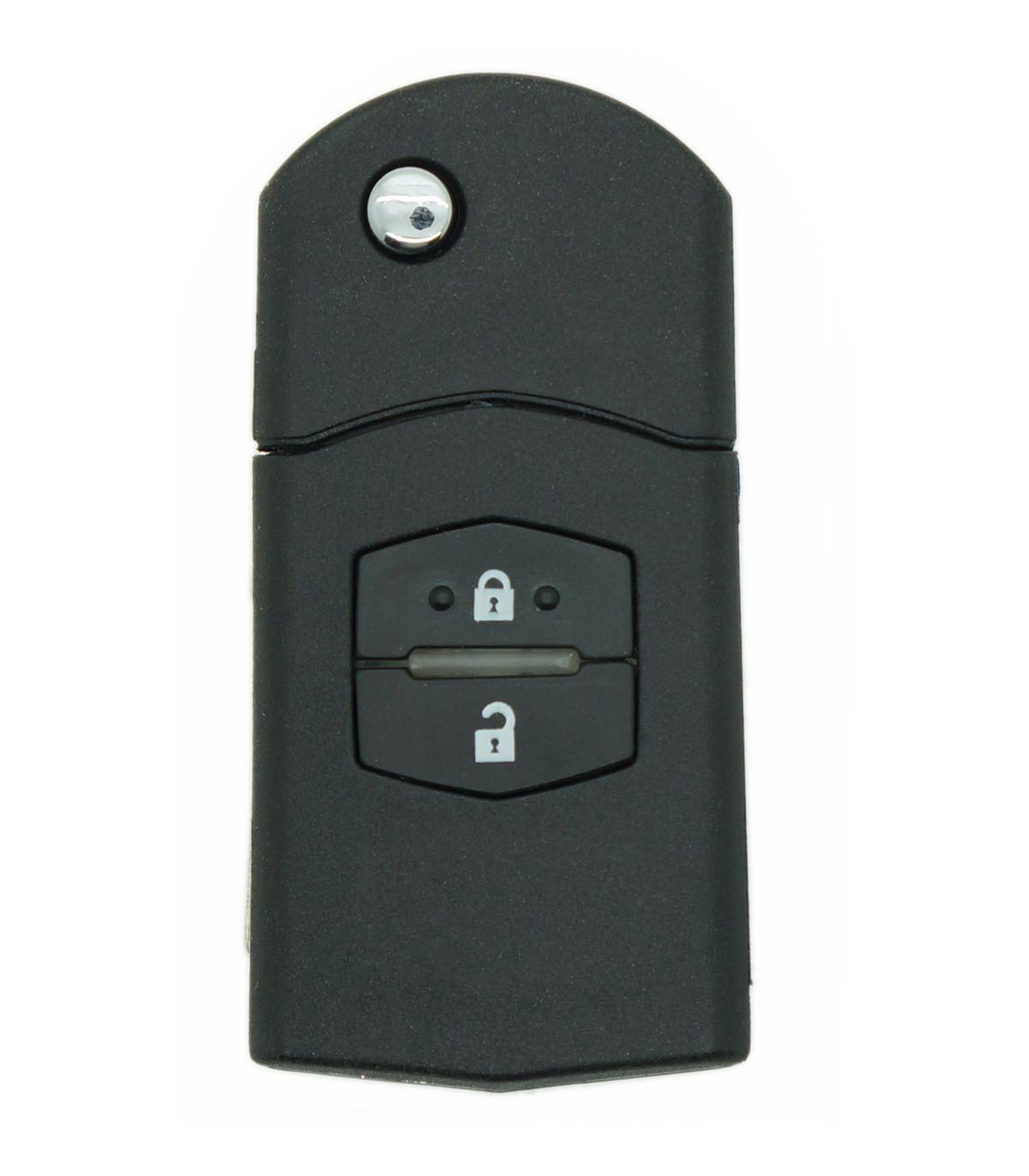 Coque de clé auto 2 boutons pour Mazda 2 II 2008 à 2014