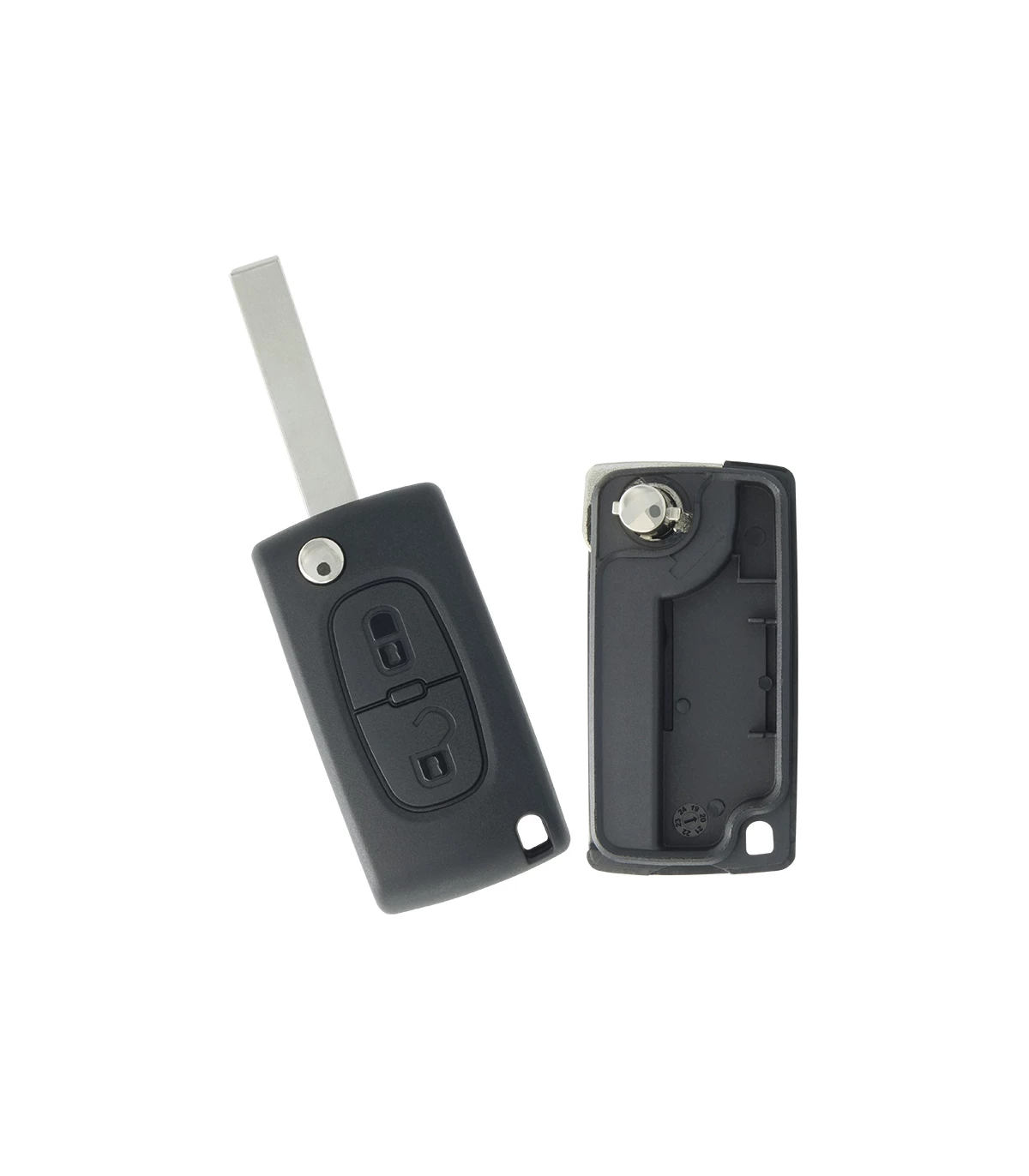 Coque de clé Peugeot Expert, 3008, 5008, 807, Citroën Jumpy, C4, C8 2 boutons - photo 2
