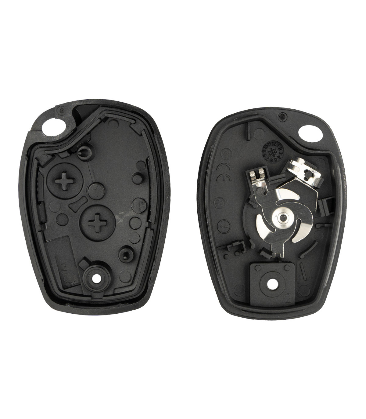 Coque de clé Renault 2 boutons pour Clio III, Kangoo II, Master III, Modus, Trafic III, Twingo II, Wind - photo 2
